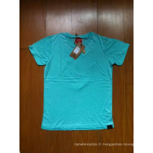 T-shirt 100% coton jersey 180GSM avec lavage sale